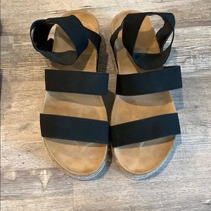 Black espadrille sandals